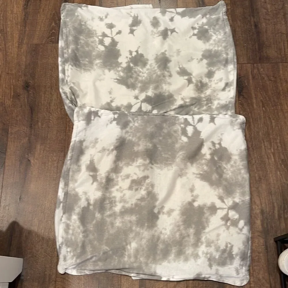 DORMIFY Full/Queen Grey Tye Dye Duvet Cover and 2 Pillow cases